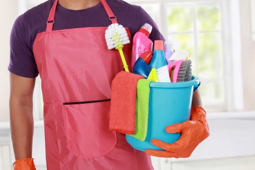 Kitchen deep cleaning during an end of tenancy clean in Uxbridge