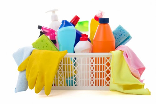 Airbnb cleaner preparing a Uxbridge short-let property for guest arrival