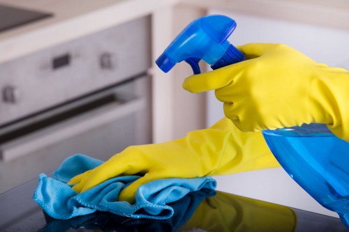 Professional stairwell cleaning in a residential block