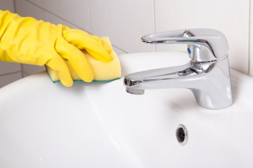 Domestic cleaning service in a Uxbridge home with tidy living spaces