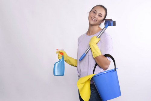 Detailed post-construction cleaning of kitchen surfaces after renovation in Uxbridge