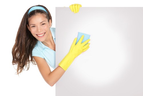 Local office cleaning team working after hours in Uxbridge
